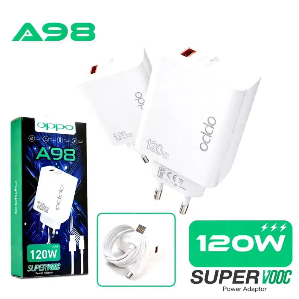 Charger oppo 120w + kabel micro super fast charging