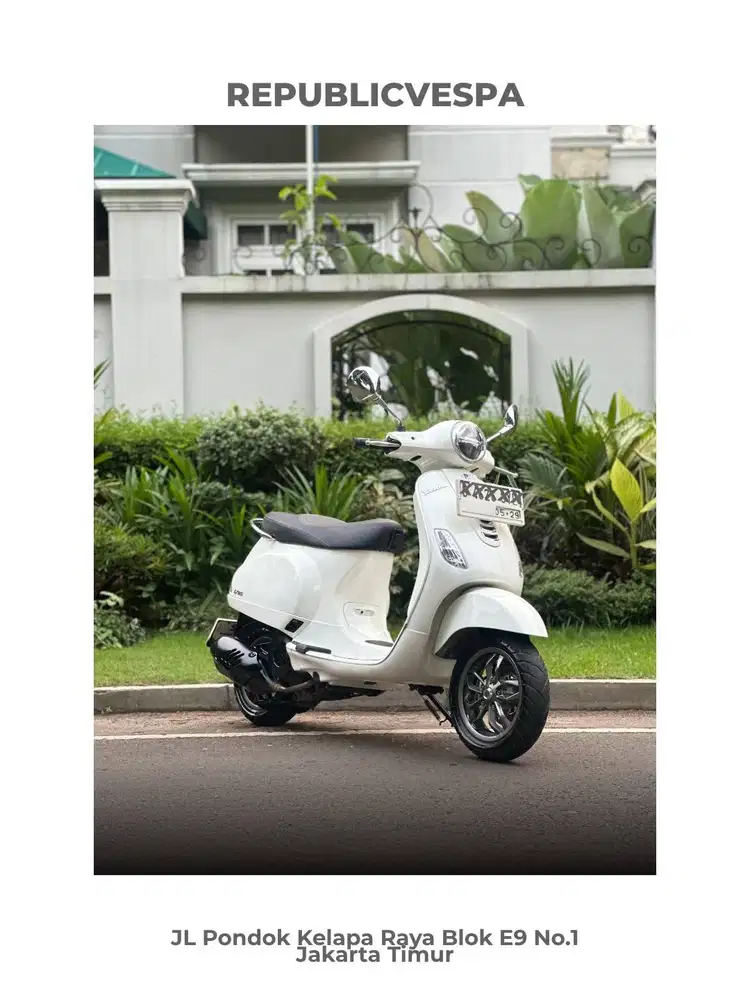 PIAGGIO VESPA LX125 IGET FACELIFT TH 2024 WARNA WHITE INNOCENZA