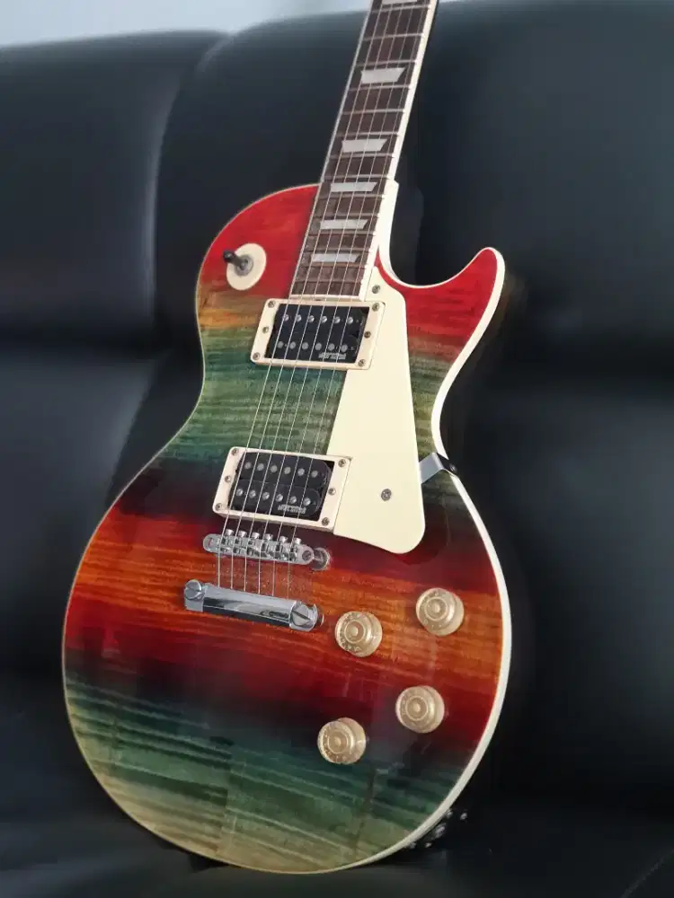 Gitar custom LES PAUL AURORA BOREALIS