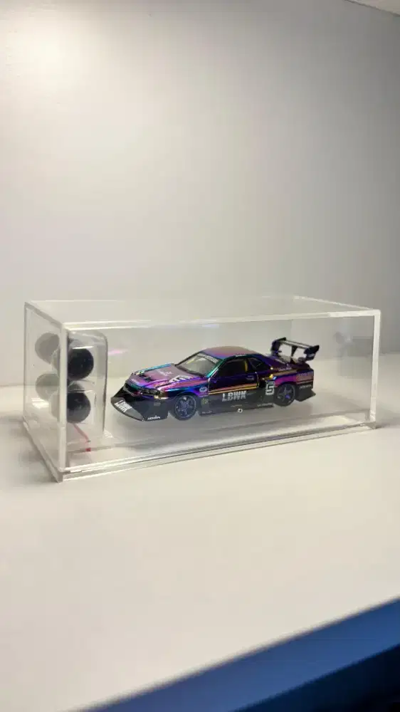 CM MODEL NISSAN LBWK ER34 SUPER SILHOUETTE CHROME CHARMELION