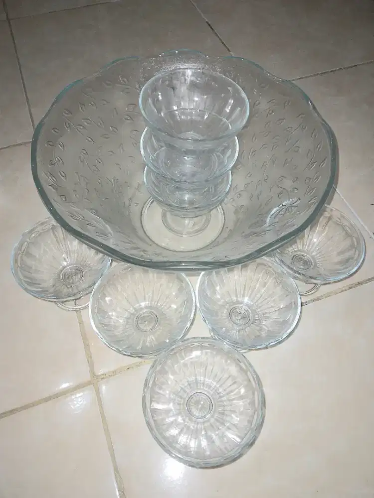 Jual cepat set punch bowl / mangkok cocktail