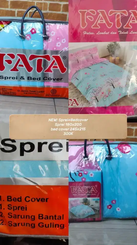 Sprei dan bed cover Baru