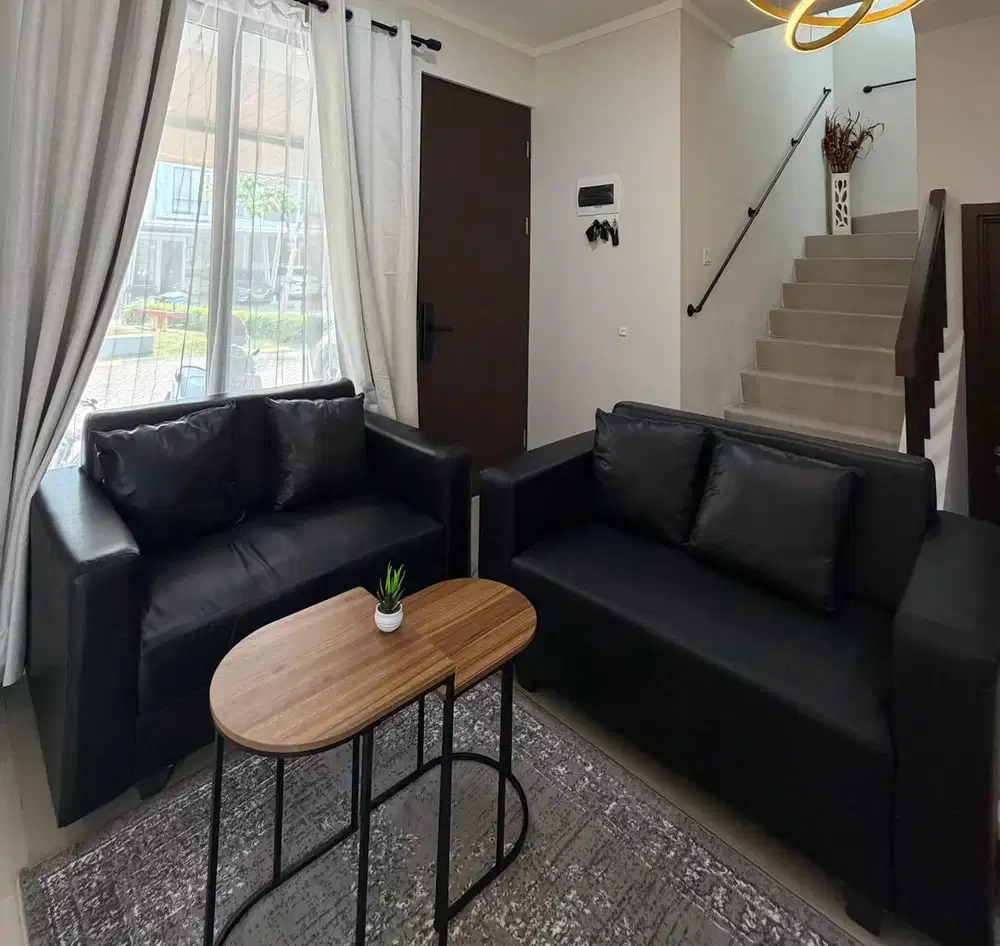 Sofa 2 Pcs | Hitam