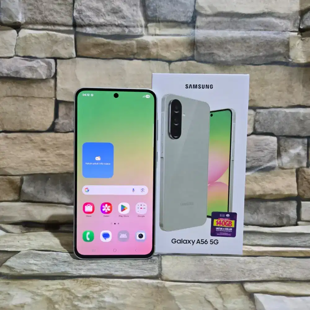 Samsung galaxy A56 5G 12/256 olive fullset segel mulus 98% siap pakai