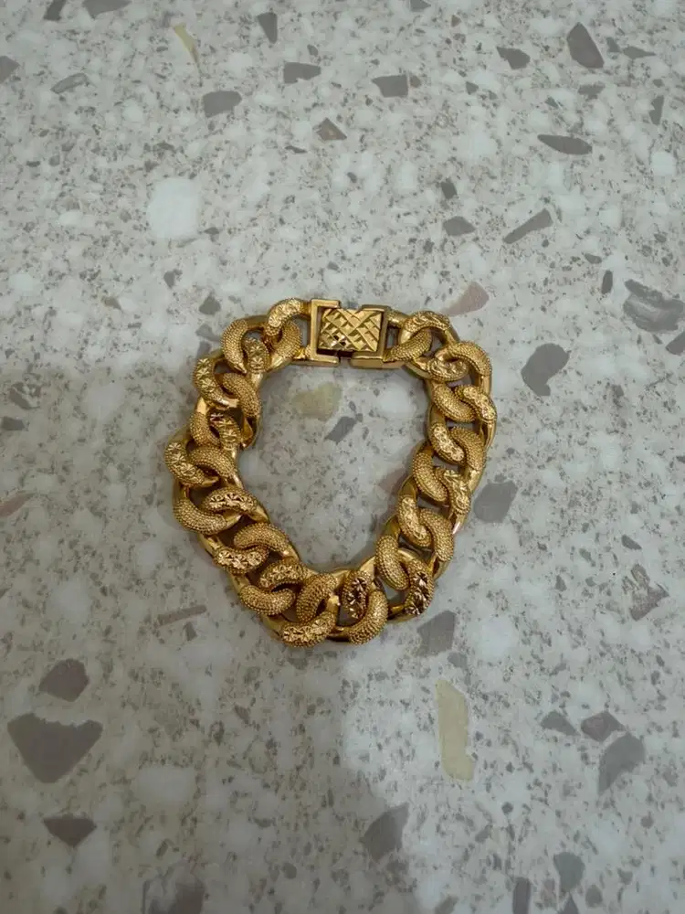 Gelang Rantai Wanita Sisik Naga Titanium Anti Karat Premium