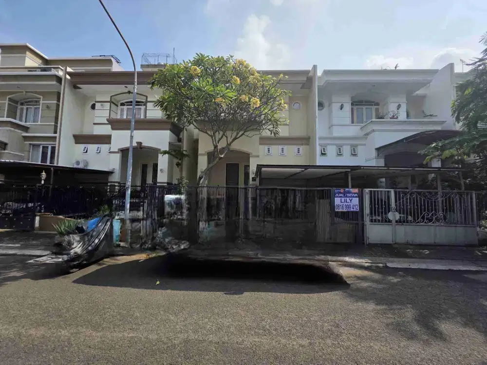 puri mutiara sunter, disewakan rumah 2 lantai hadap selatan