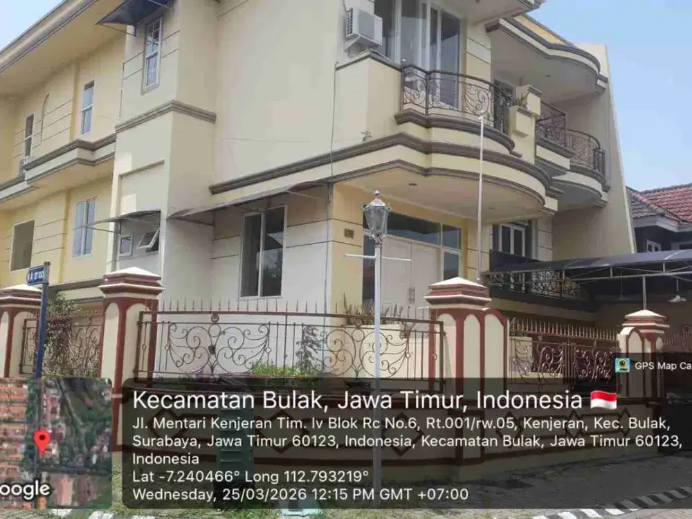 Dijual via lelang rumah pantai mentari blok A no  27 Surabaya