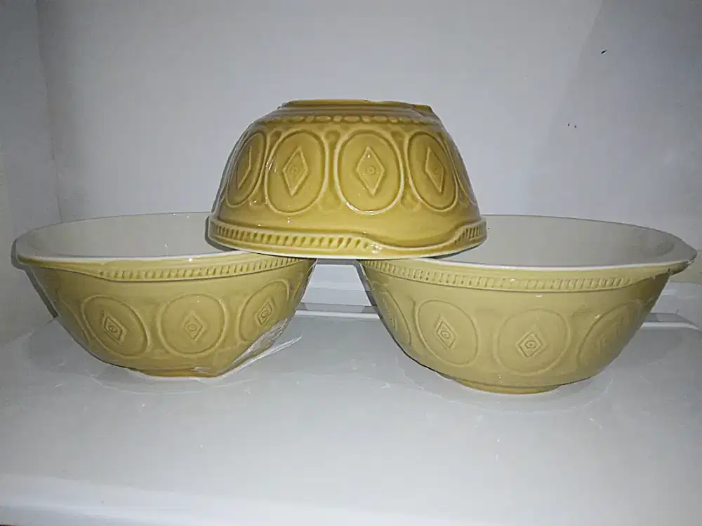 Jual cepat set mangkok jumbo keramik