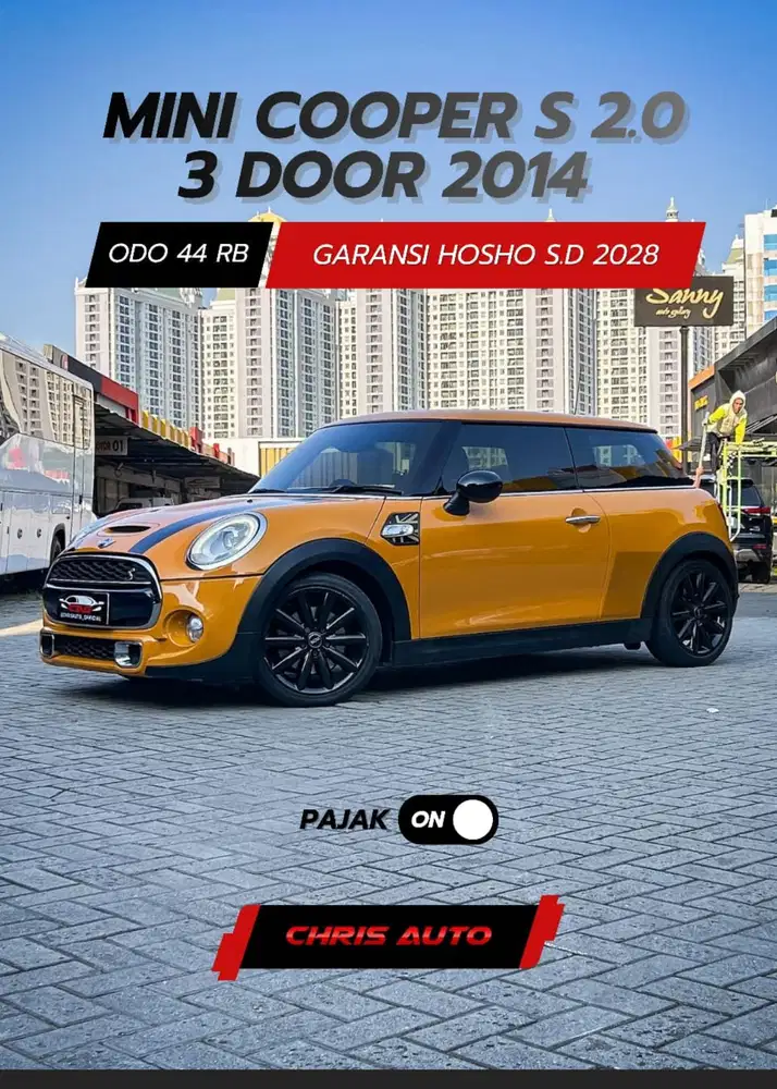 LOWODO 44RBAN!!! MINI COOPER S 2.0 3 DOOR 2014