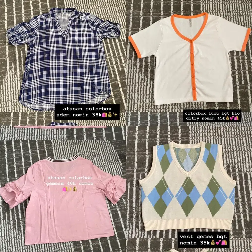 preloved baju dan celana lucu