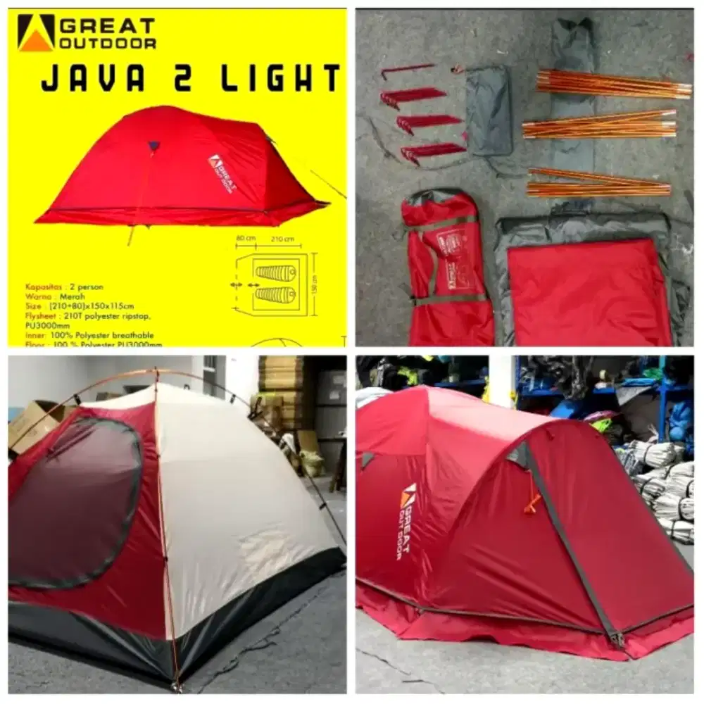 Tenda great outdoor java 2 light frame alloy