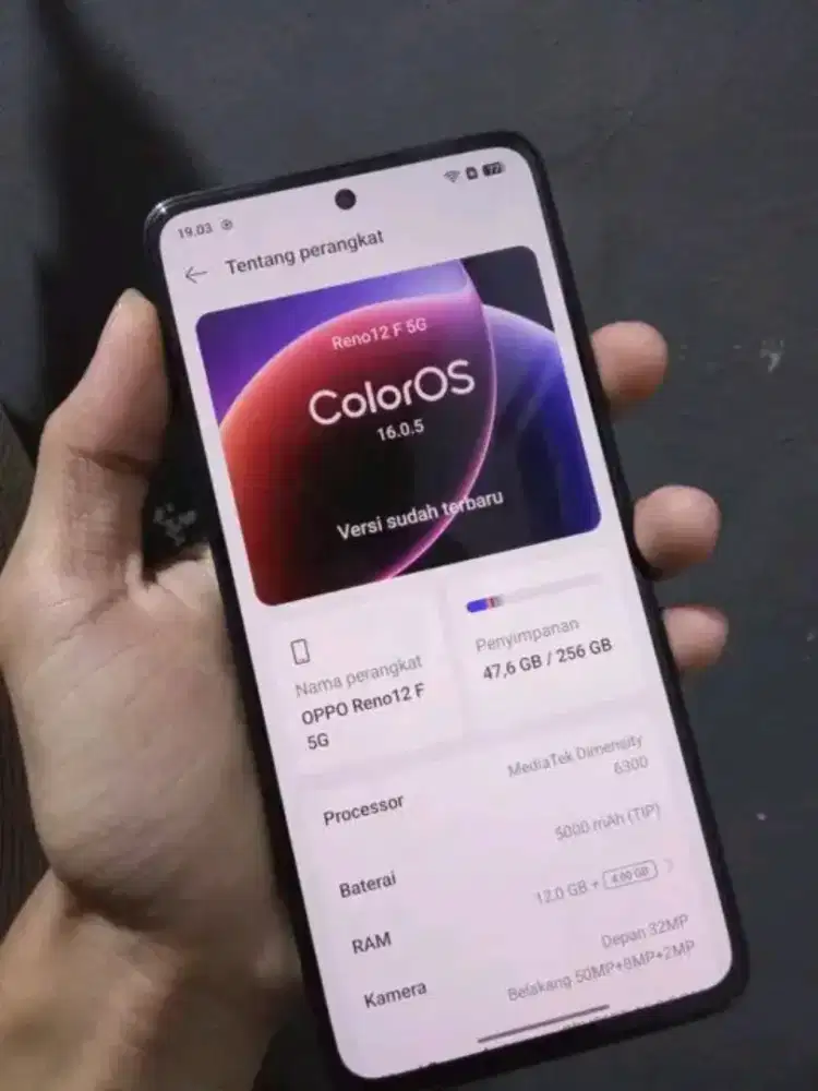 Oppo Reno 12f 5g like' new hp csan ORI 12/256