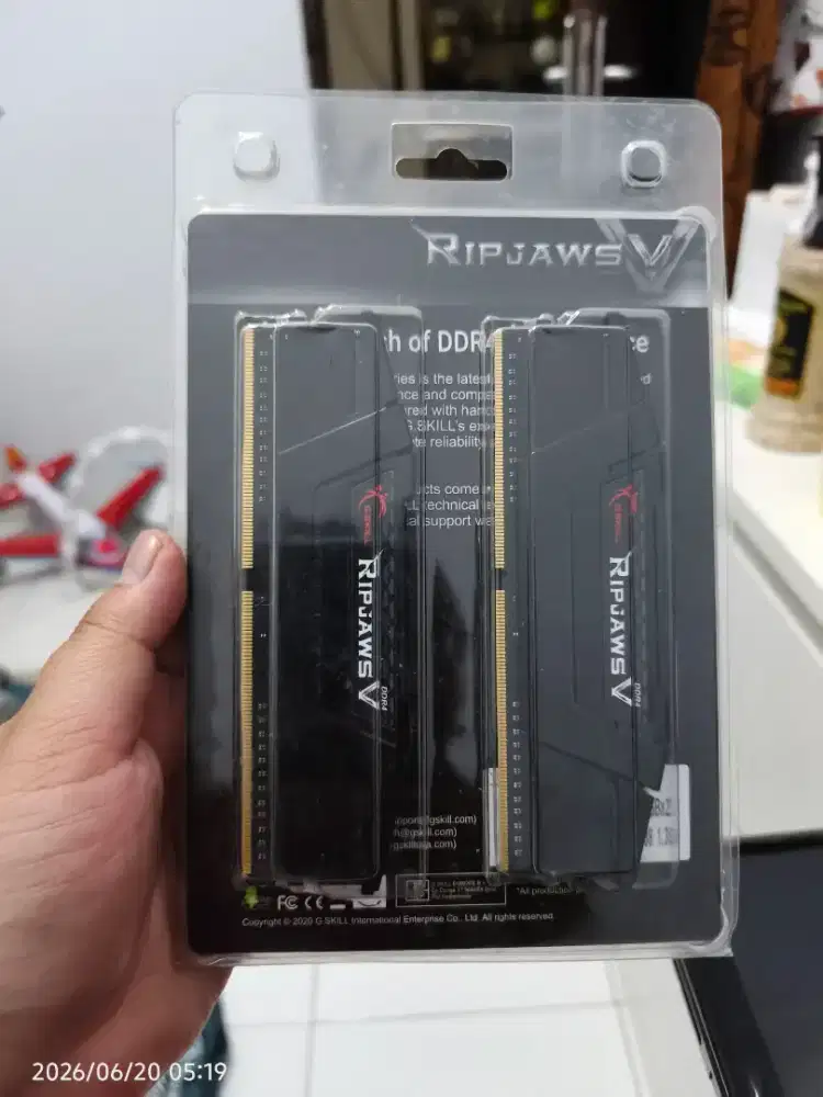 Ram pc g-skill ripjaws 8gb ddr4-3200 (4gb x 2)