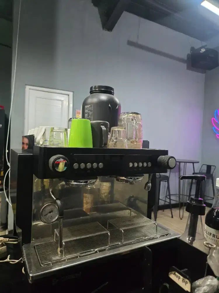 Mesin kopi merek crem 2 tungku