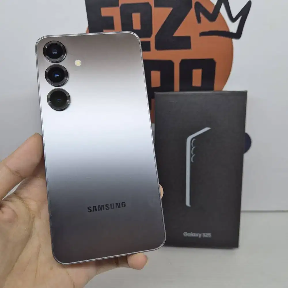 Samsung S25 12/256GB Silver Fullset LIKE NEW EX SEIN RESMI