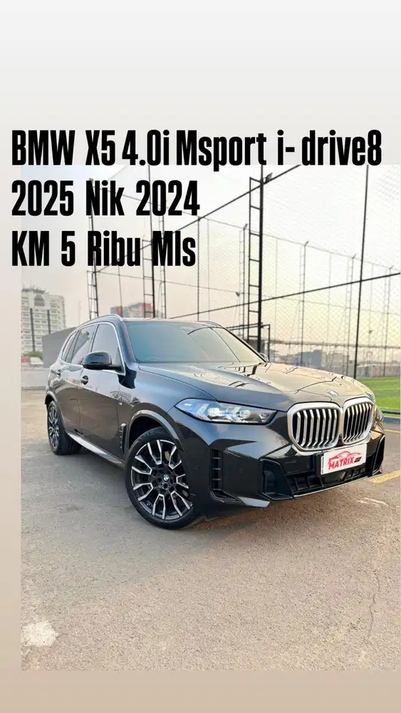 BMW X5 4.0i Msport(i-Drive8) 2025 nik24 Black siap pakai
