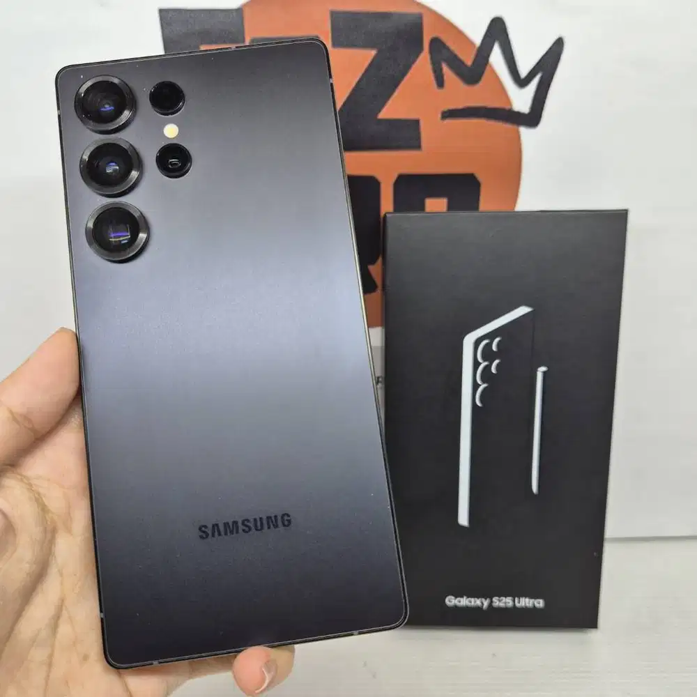 Samsung Galaxy S25 Ultra Limited JETT BLACK Mulus Fullset No MINUS
