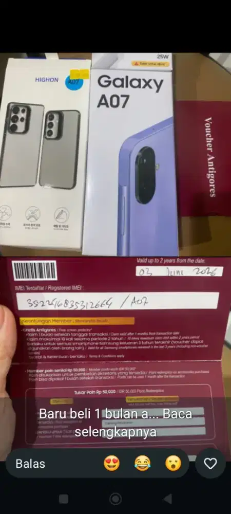 Samsung a07 ram 4 64
