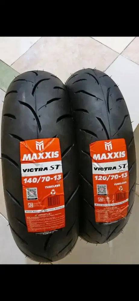 Ban maxxis victra 130/70 13 dan 110/70 13