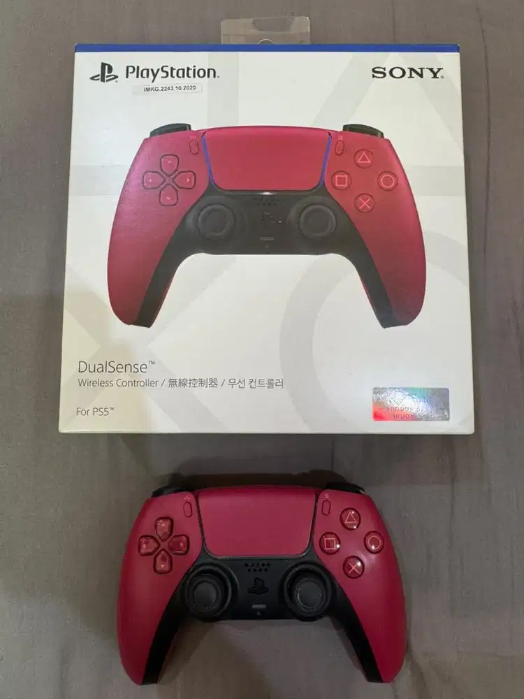 Jual seken PS5 Dual Sense - Cosmic Red