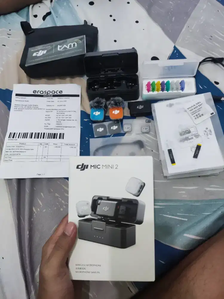 DJI Mic Mini 2 Versi Paling Lengkap 2TX + 1RX + 1 Charging Case