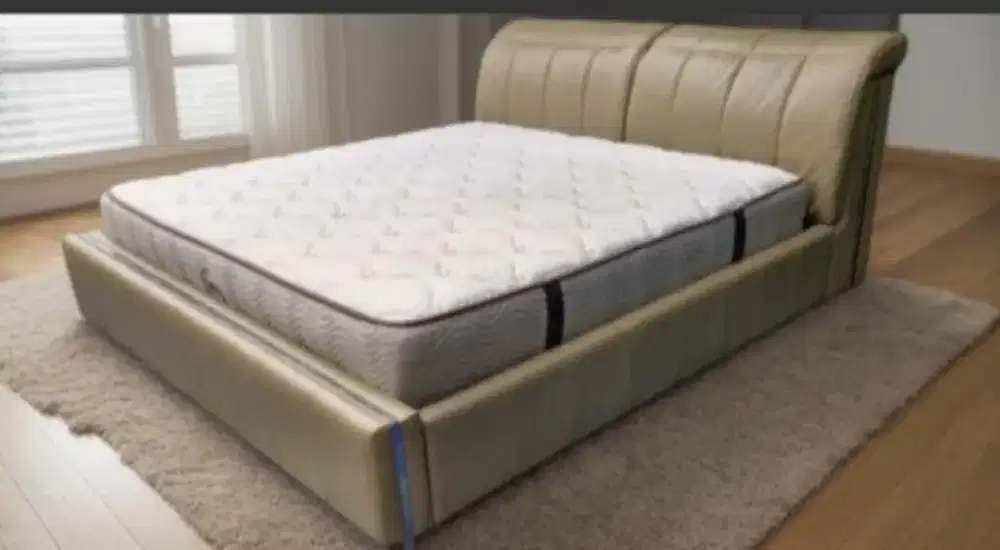Serta set bedframe kulit mewah uk 180