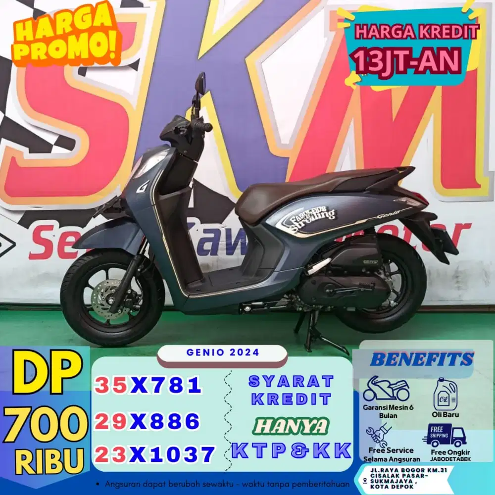 ( genio tahun 2024 dp:700 surat-surat lengkap guys cash credit