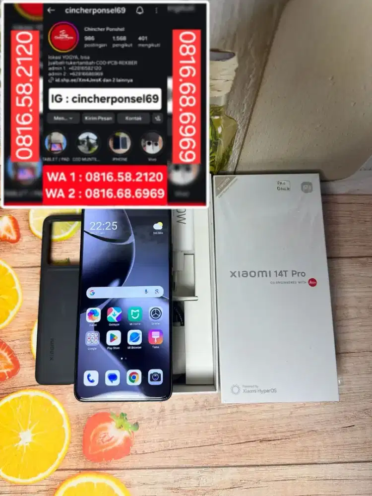 Jual hp likenew Xiaomi 14T pro 12/512 istimewa grns resmi NOV 2026