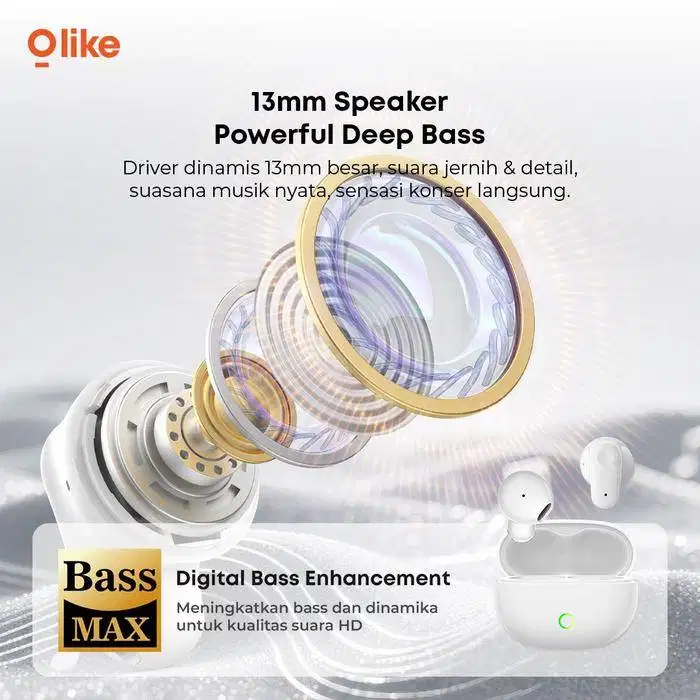 TWS Olike T206 13mm stereo deep bass