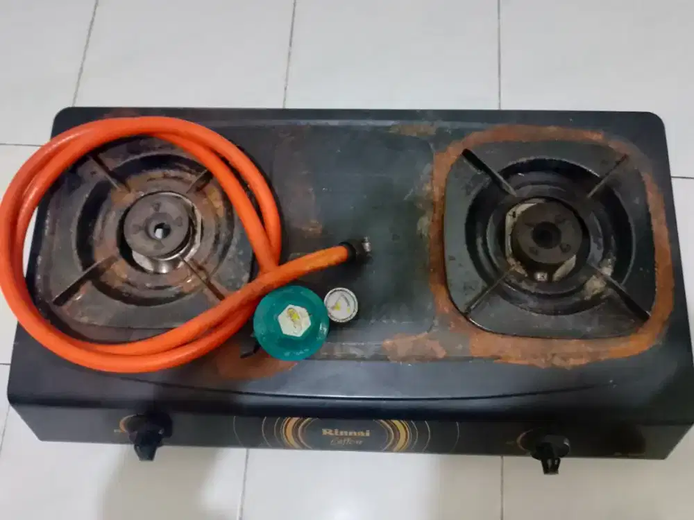 Dijual Kompor Rinnai 2 Tungku + Selangregulator