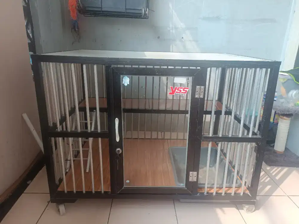 Kandang kucing alumunium