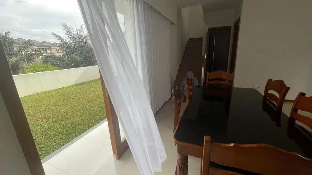 Set meja makan 6 kursi jati