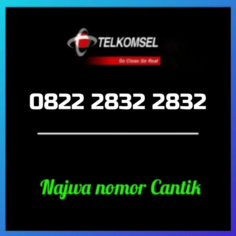 Nomor cantik simpati Telkomsel super
