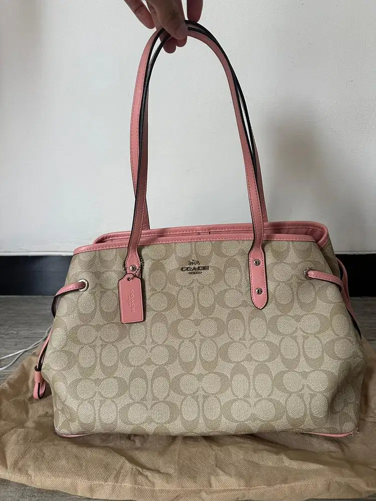Tas Coach Original Drawstring Carryall Pink
