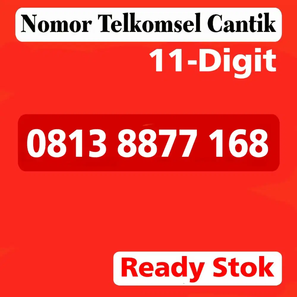 Nomor cantik telkomsel simpati 11 digit 168