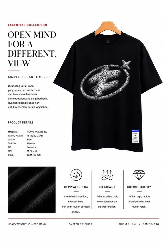 Kaos oversize premium