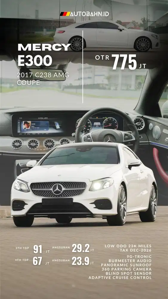 Mercedes Benz E300 Coupe AMG 2017 (C238)