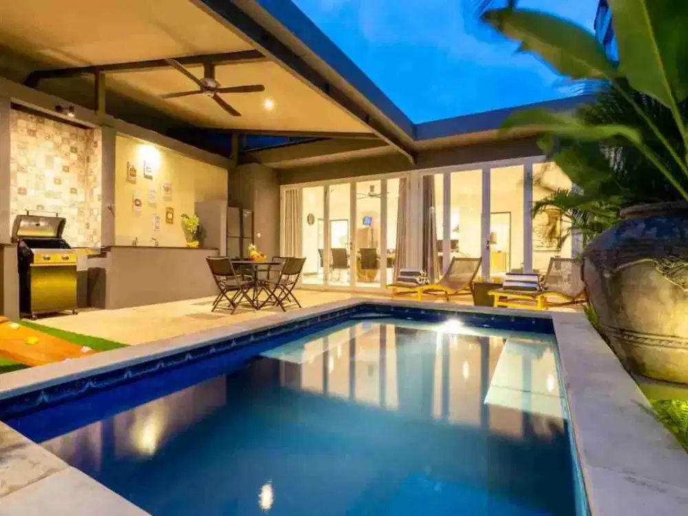 Villa Modern Minimalis 3 Kamar Tidur di Kerobokan