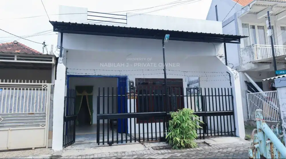 DISEWAKAN: RMH 2 LANTAI DI SAMBIKEREP, SBY BARAT (TANPA PERANTARA)