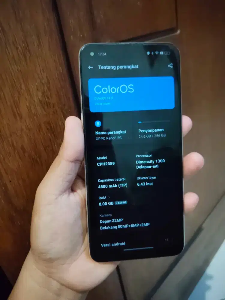 Dijual Oppo Reno 8 pro 8/256gb no minus