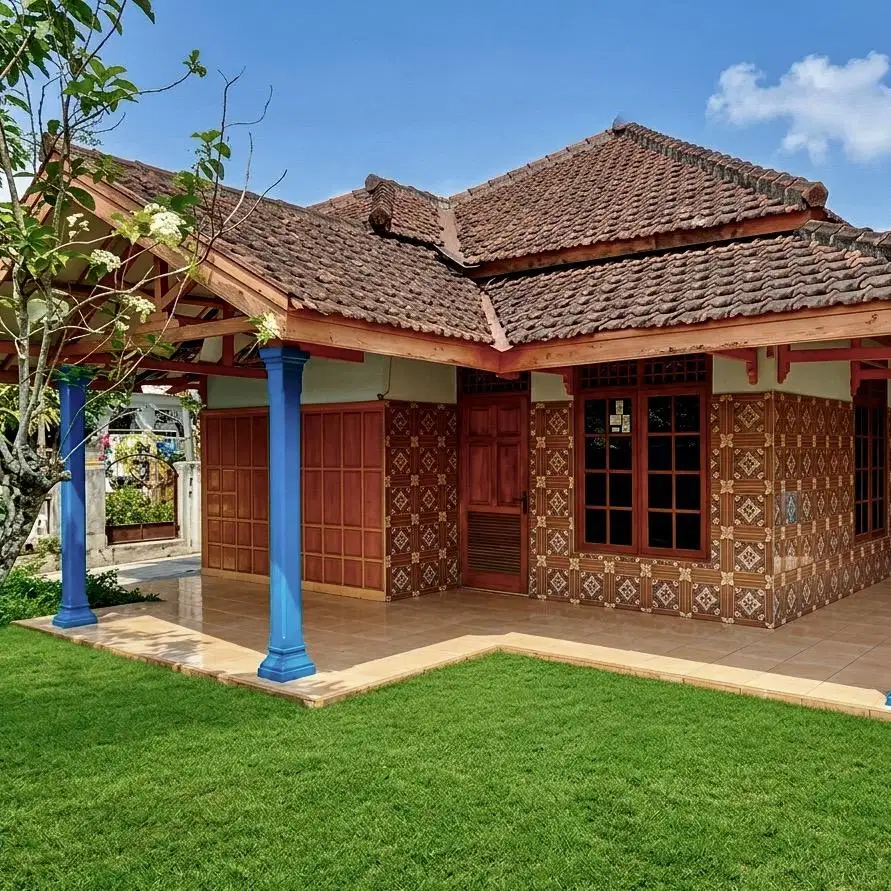 Rumah SHM Tanah 648 m² View Sawah Gunung di Blitar – 4KT, Garasi, Asri