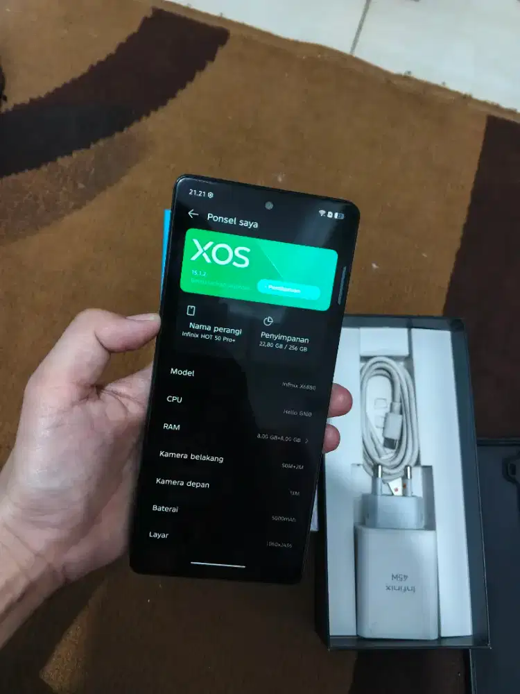 Infinix hot 50 Pro+ 8+8/256 fulset