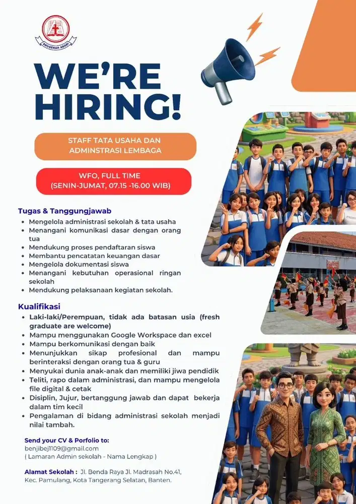 Lowongan Administrasi Sekolah