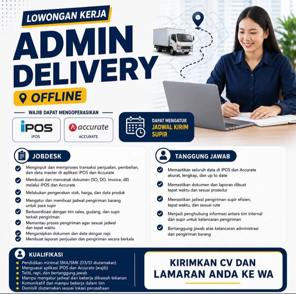 admin delivery offline / admin pengiriman barang