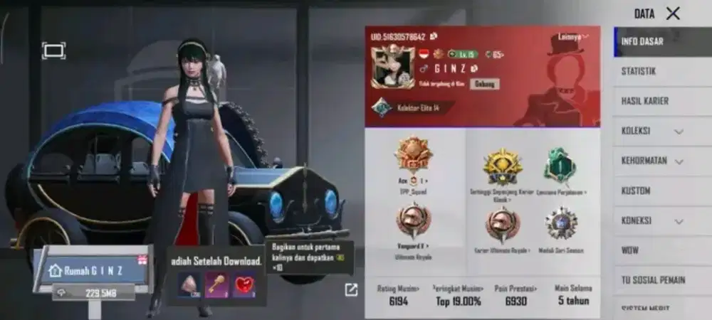 JUAL BELI AKUN PUBG MOBILEE