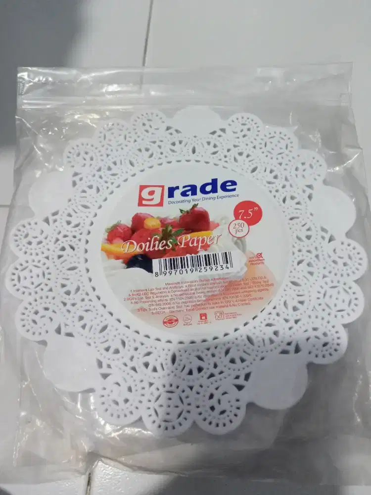 kertas renda, doilies paper