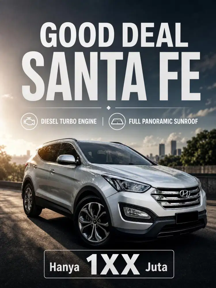 TERMURAH GHOIB Hyundai Santa Fe Diesel TIPE TERTINGGI