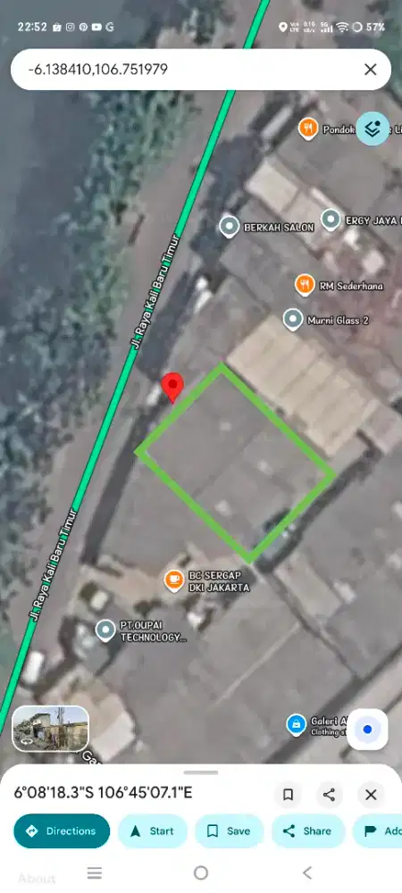 Dijual Tanah SHM Strategis Kapuk, Cengkareng muat Kontainer 40feet
