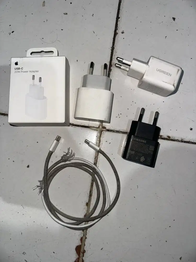 Kepala Charger Apple,Ugreen,Samsung Iphone original kabel type c to c