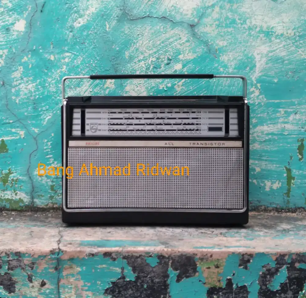 cassing box bodi bak kayu radio transistor Philips L4 antik jadul kuno